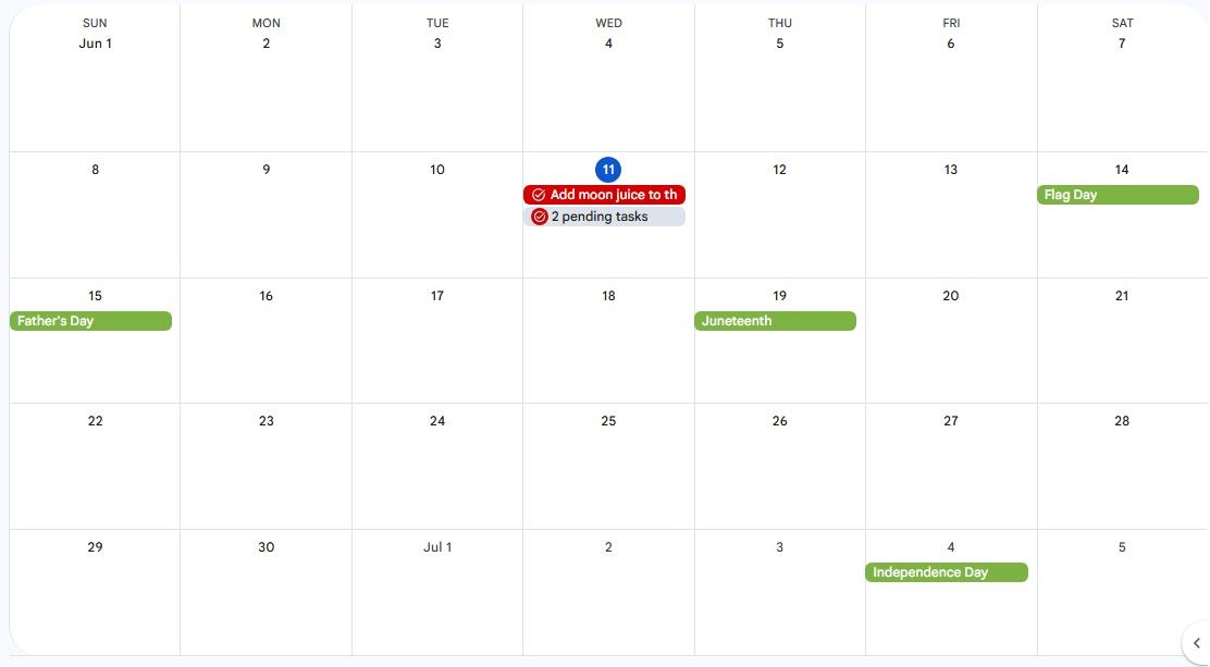 Calendar