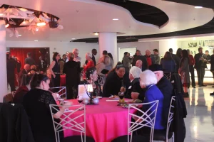 People networking in an event