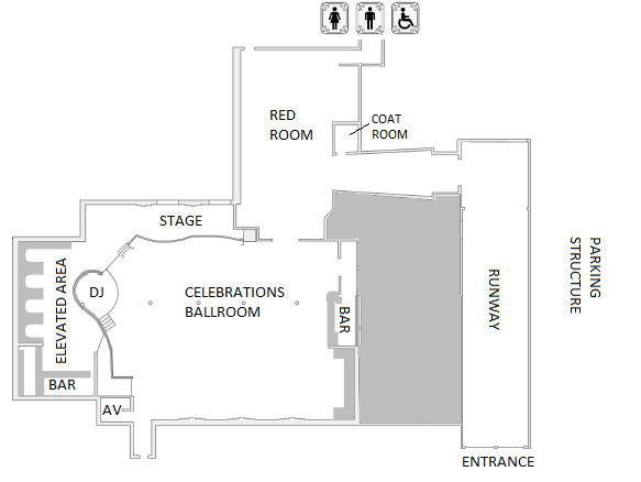 Blueprint of the venue
